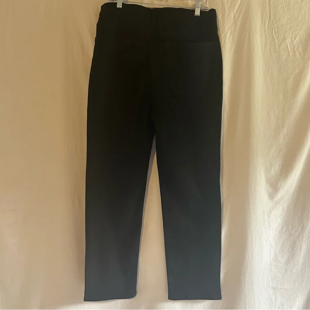 NWOT J. Crew Stovepipe Straight Leg Jeans Black Button Fly High Rise Stretch 32